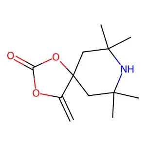7,7,9,9-Tetramethyl-4-methylene-1,3-dioxa-8-azaspiro[4.5]decan-2-one structure