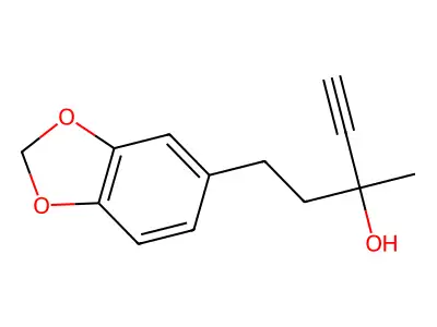 5-(1,3-Benzodioxol-5-yl)-3-methylpent-1-yn-3-ol structure