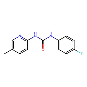 1-(4-Fluorophenyl)-3-(5-methylpyridin-2-yl)urea structure
