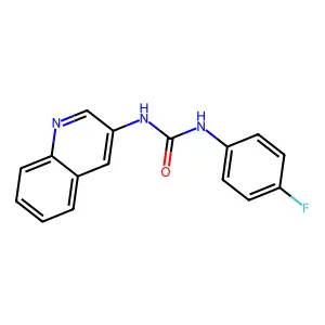 1-(4-Fluorophenyl)-3-quinolin-3-ylurea structure