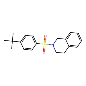 2-(4-Tert-butylbenzenesulfonyl)-1,2,3,4-tetrahydroisoquinoline structure