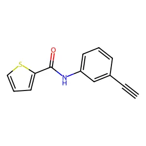 N-(3-ethynylphenyl)thiophene-2-carboxamide structure