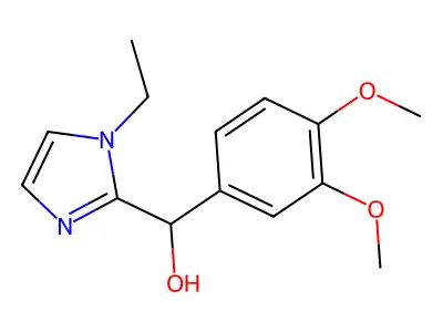 (3,4-dimethoxyphenyl)(1-ethyl-1H-imidazol-2-yl)methanol structure