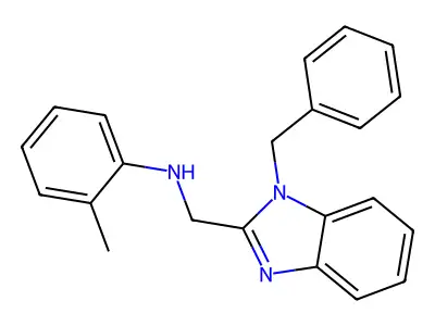 N-[(1-Benzyl-1H-benzimidazol-2-yl)methyl]-2-methylaniline structure