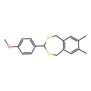 3-(4-Methoxyphenyl)-7,8-dimethyl-1,5-dihydro-2,4-benzodithiepine structure