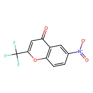 6-Nitro-2-(trifluoromethyl)-4H-chromen-4-one structure