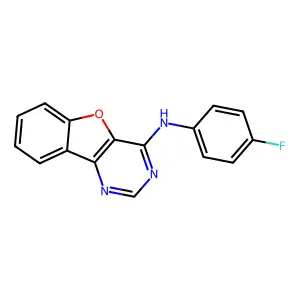 N-(4-Fluorophenyl)[1]benzofuro[3,2-d]pyrimidin-4-amine structure