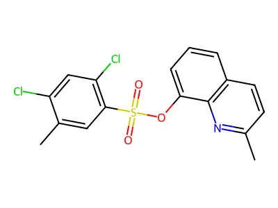 2-Methylquinolin-8-yl 2,4-dichloro-5-methylbenzenesulfonate structure