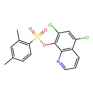 5,7-Dichloro-8-quinolyl 2,4-dimethylbenzenesulfonate structure