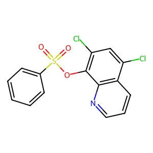 5,7-Dichloroquinolin-8-yl benzenesulfonate structure