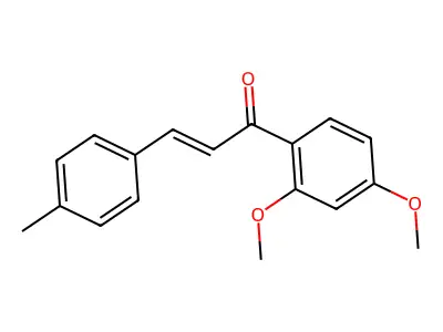 1-(2,4-Dimethoxyphenyl)-3-(4-methylphenyl)prop-2-en-1-one structure