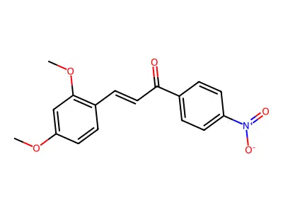 3-(2,4-Dimethoxyphenyl)-1-(4-nitrophenyl)prop-2-en-1-one structure