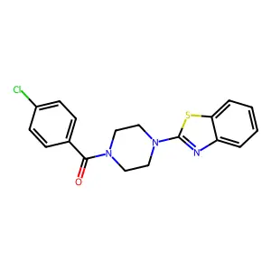 [4-(1,3-Benzothiazol-2-yl)piperazino](4-chlorophenyl)methanone structure