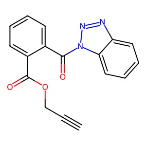 Prop-2-ynyl 2-(benzotriazole-1-carbonyl)benzoate structure