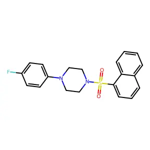 1-(4-Fluorophenyl)-4-(naphthylsulfonyl)piperazine structure