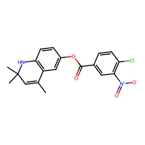 2,2,4-Trimethyl-1,2-dihydroquinolin-6-yl 4-chloro-3-nitrobenzoate structure