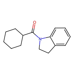 Cyclohexyl(2,3-dihydroindol-1-yl)methanone structure