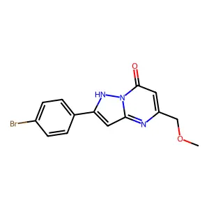 2-(4-bromophenyl)-5-(methoxymethyl)pyrazolo[1,5-a]pyrimidin-7(4H)-one structure