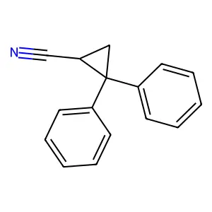 2,2-二苯基环丙烷甲腈 structure
