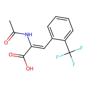 2-acetamido-3-[2-(trifluoromethyl)phenyl]prop-2-enoic Acid structure