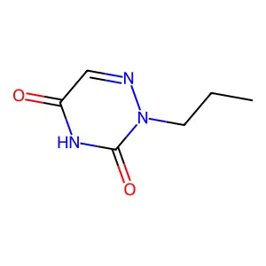 2-Propyl-1,2,4-triazine-3,5-dione structure