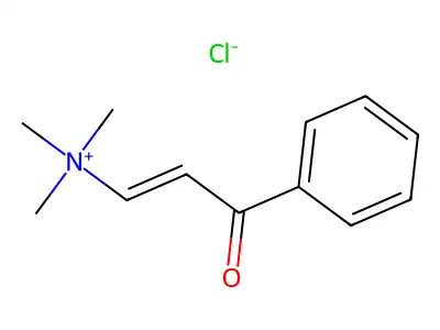 1-Propen-1-aminium, N,N,N-trimethyl-3-oxo-3-phenyl-, chloride (1:1) structure