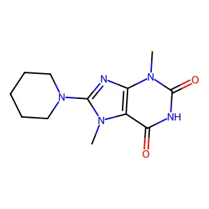 3,7-Dimethyl-8-piperidin-1-ylpurine-2,6-dione structure