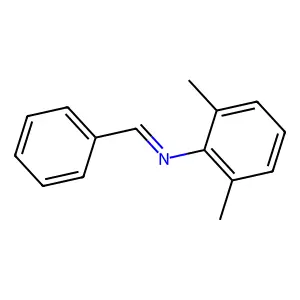 Benzenamine, 2,6-dimethyl-N-(phenylmethylene)- structure