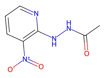 N'-(3-nitropyridin-2-yl)acetohydrazide structure