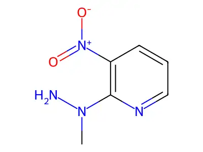 2-(1-Methylhydrazino)-3-nitropyridine structure