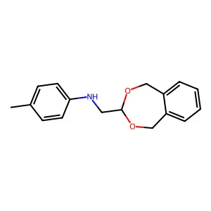 (5,9-Dihydro-6,8-dioxa-benzocyclohepten-7-yl-methyl)-p-tolyl-amine structure