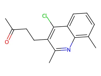 4-(4-Chloro-2,8-dimethylquinolin-3-yl)butan-2-one structure