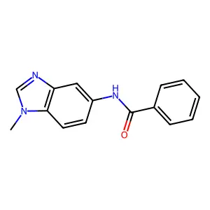 N-(1-甲基-1H-苯并咪唑-5-基)苯甲酰胺 structure