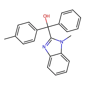 (1-Methyl-1H-benzimidazol-2-yl)(4-methylphenyl)phenylmethanol structure