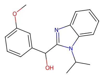 (3-Methoxyphenyl)-(1-propan-2-ylbenzimidazol-2-yl)methanol structure