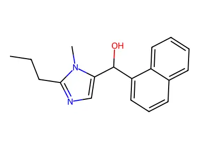 (3-Methyl-2-propylimidazol-4-yl)-naphthalen-1-ylmethanol structure