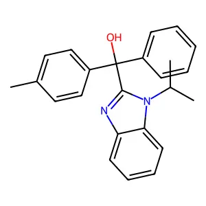 (4-Methylphenyl)-phenyl-(1-propan-2-ylbenzimidazol-2-yl)methanol structure