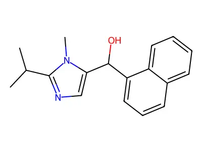 (3-Methyl-2-propan-2-ylimidazol-4-yl)-naphthalen-1-ylmethanol structure