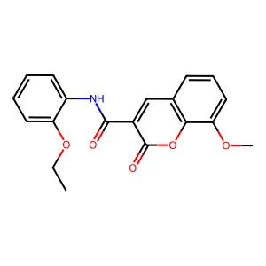 N-(2-ethoxyphenyl)-8-methoxy-2-oxo-2H-chromene-3-carboxamide structure