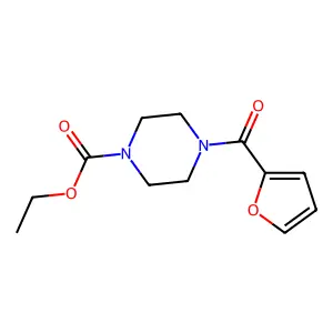 Ethyl 4-(furan-2-carbonyl)piperazine-1-carboxylate structure