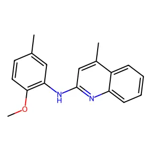 N-(2-methoxy-5-methylphenyl)-4-methylquinolin-2-amine structure