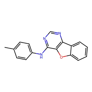 N-(4-methylphenyl)-4-benzofuro[3,2-d]pyrimidinamine structure