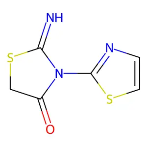 2-Imino-3-(1,3-thiazol-2-yl)-1,3-thiazolidin-4-one structure
