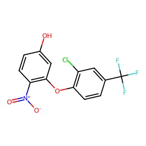 3-[2-Chloro-4-(trifluoromethyl)phenoxy]-4-nitrophenol structure