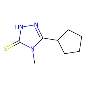 5-cyclopentyl-4-methyl-4H-1,2,4-triazole-3-thiol structure