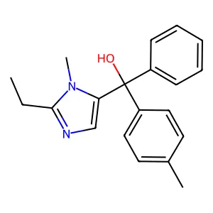 (2-Ethyl-1-methyl-1H-imidazol-5-yl)(4-methylphenyl)phenylmethanol structure
