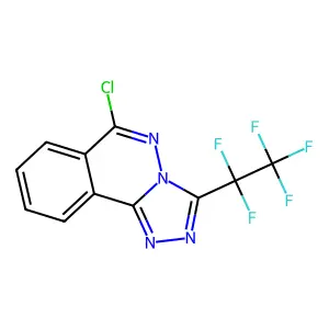 1,2,4-Triazolo[3,4-a]phthalazine, 6-chloro-3-pentafluoroethyl- structure