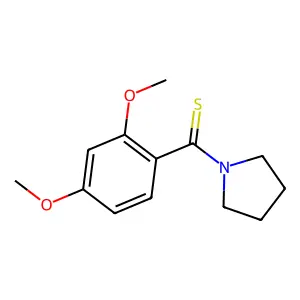 (2,4-Dimethoxyphenyl)-pyrrolidin-1-ylmethanethione structure