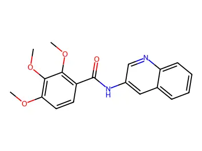 2,3,4-trimethoxy-N-quinolin-3-ylbenzamide structure