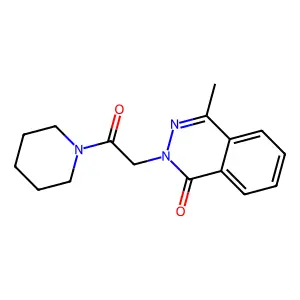 4-Methyl-2-(2-oxo-2-piperidin-1-ylethyl)phthalazin-1-one structure